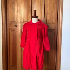 Mom & Me Red Corduroy Light Coat, Size 6X
